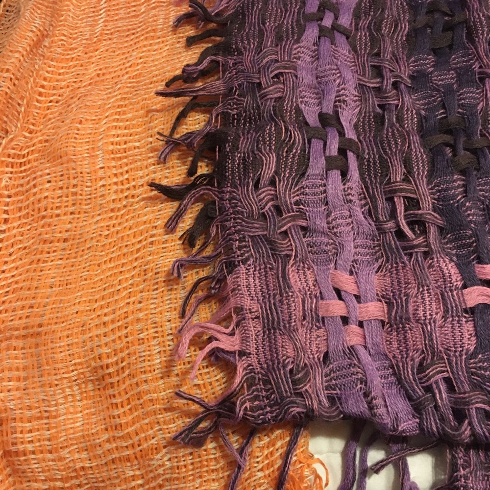 Loose woven scarves